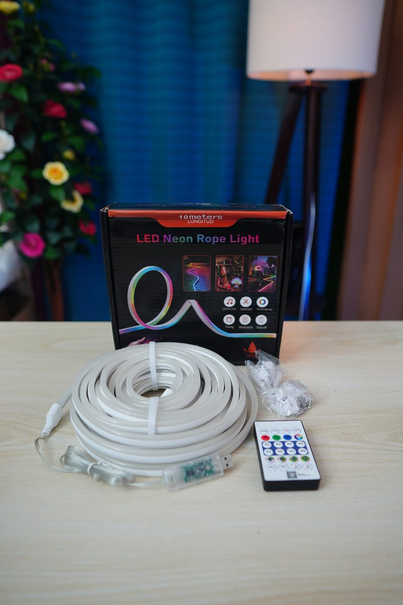 10M ARGB Neon Rope Light – App & Remote Control