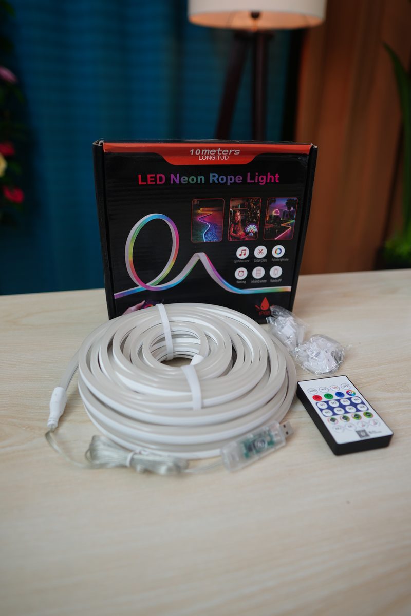10M ARGB Neon Rope Light – App & Remote Control