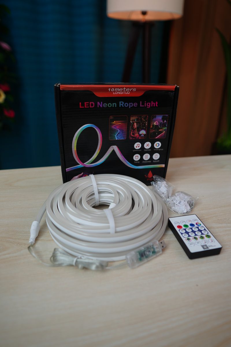 10M ARGB Neon Rope Light – App & Remote Control