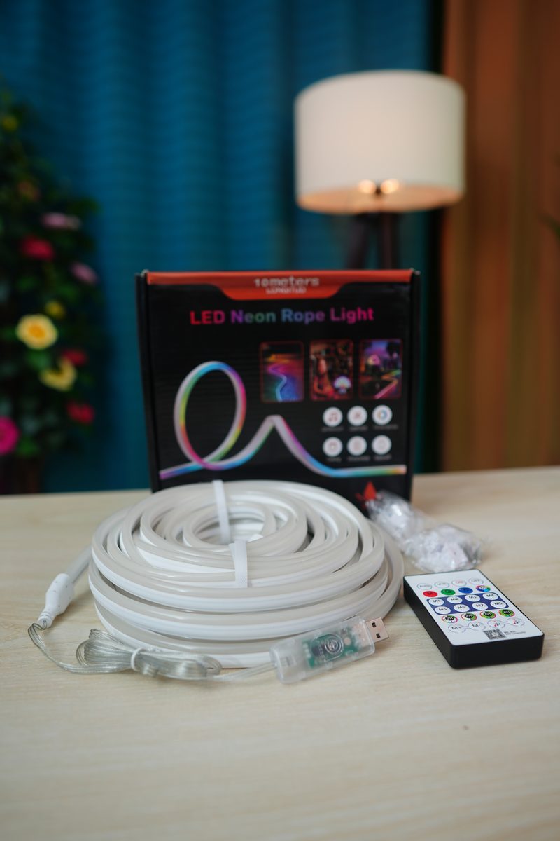 10M ARGB Neon Rope Light – App & Remote Control
