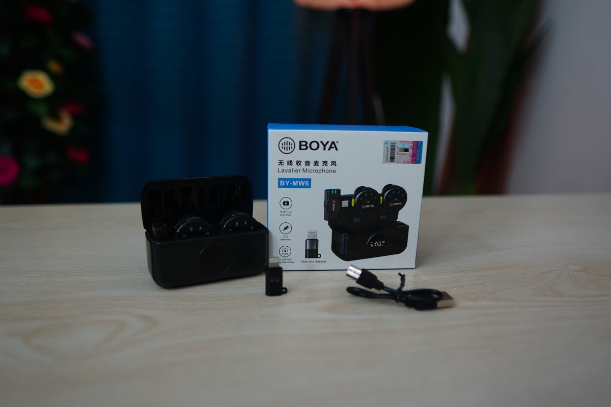 BOYA BY-MW6 Wireless Lavalier Microphone – Dual Transmitter (Original)