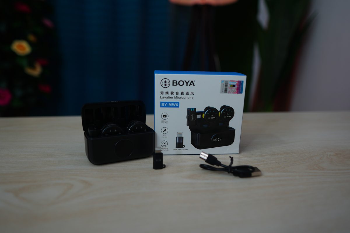 BOYA BY-MW6 Wireless Lavalier Microphone – Dual Transmitter (Original)