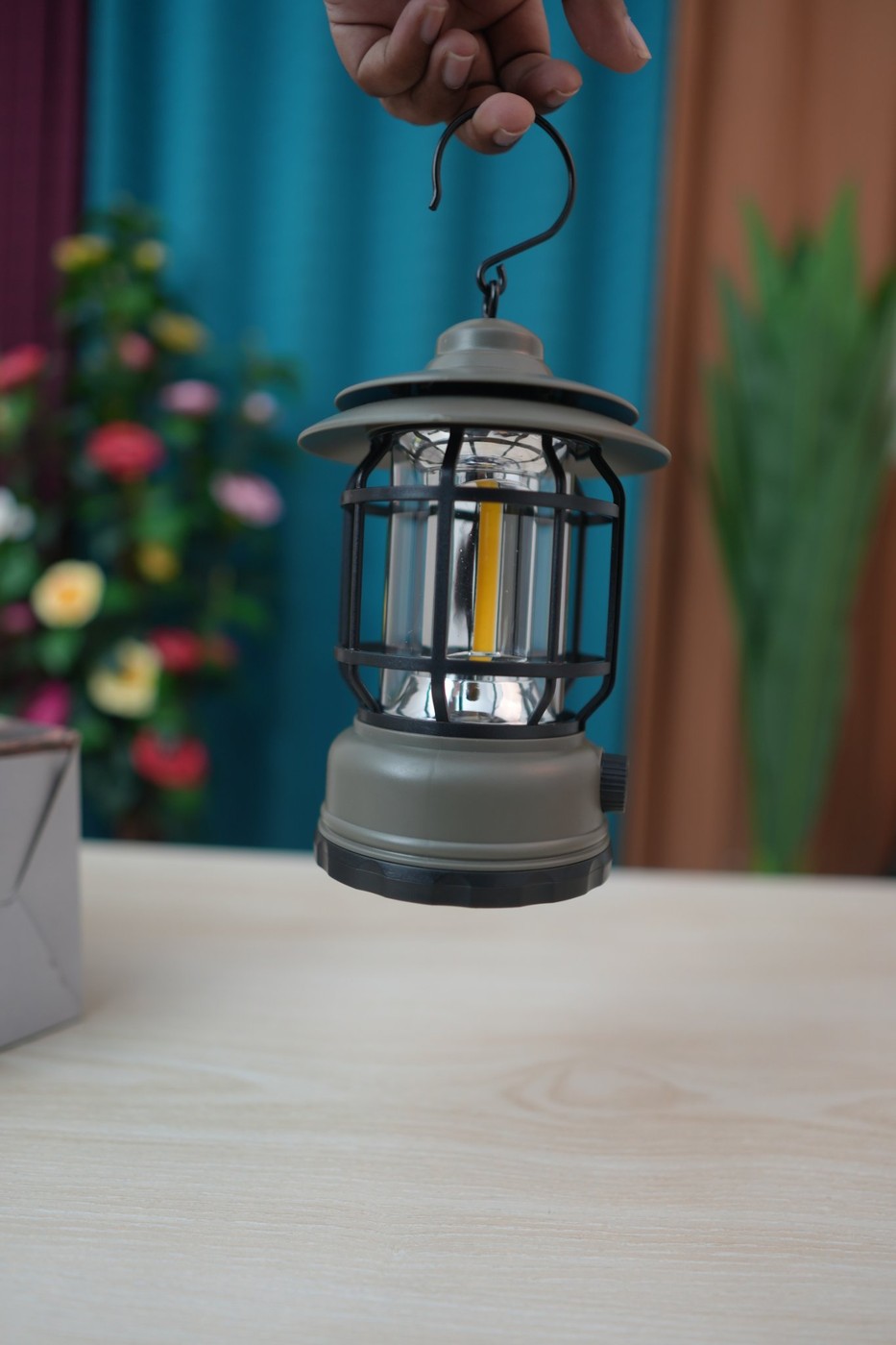 Rechargeable Camping Lamp L-27 (Retro Lantern, Type-C, Dimmable)