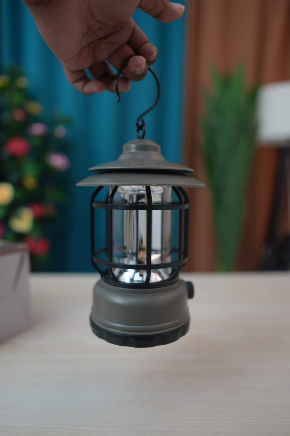 Rechargeable Camping Lamp L-27 (Retro Lantern, Type-C, Dimmable)