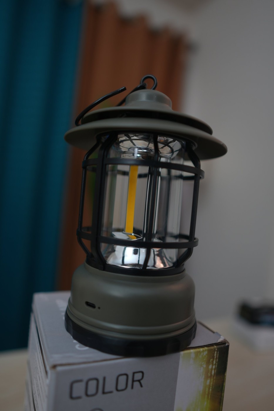 Rechargeable Camping Lamp L-27 (Retro Lantern, Type-C, Dimmable)