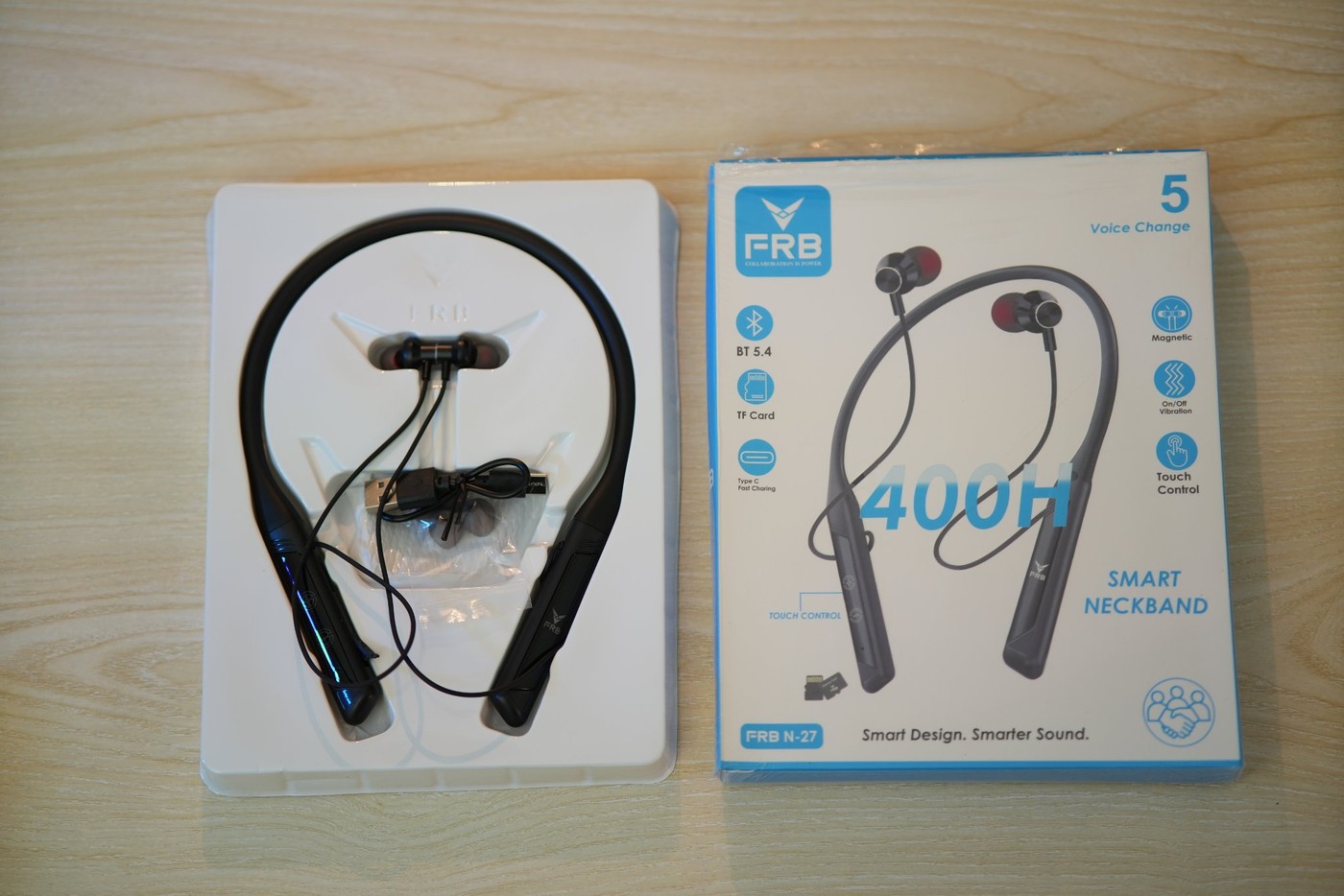 FRB N27 Wireless Neckband Earphone (400H Standby)