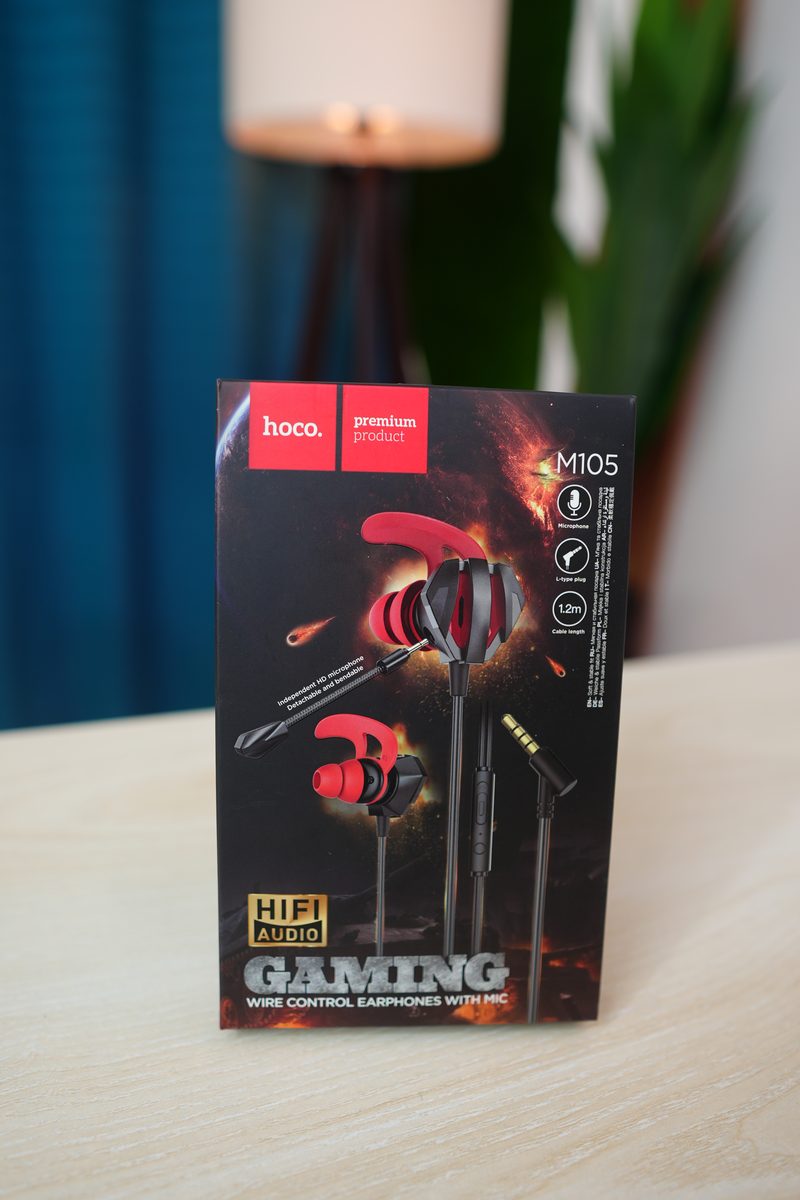 Hoco M105 Sharp Wired Gaming Earphones with Mic