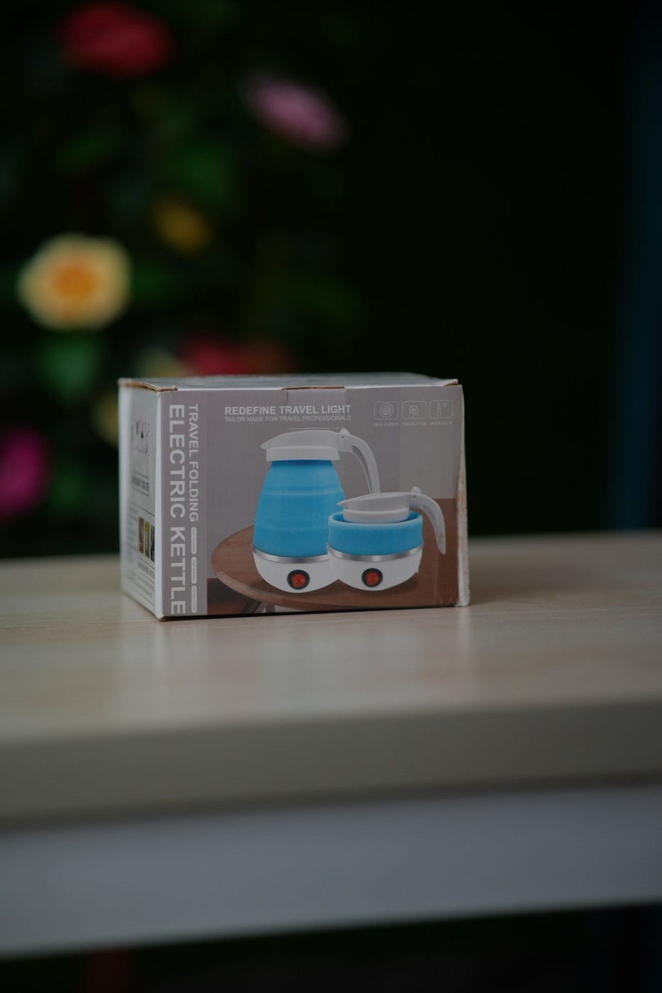 Portable Folding Electric Kettle (Travel, 600W, Food-Grade Silicone)