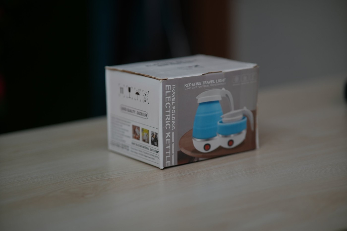 Portable Folding Electric Kettle (Travel, 600W, Food-Grade Silicone)