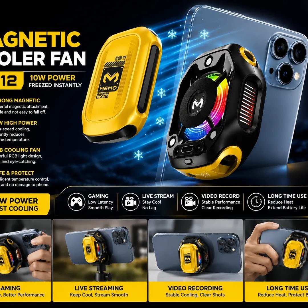 MEMO CX12 Magnetic Phone Cooler Fan