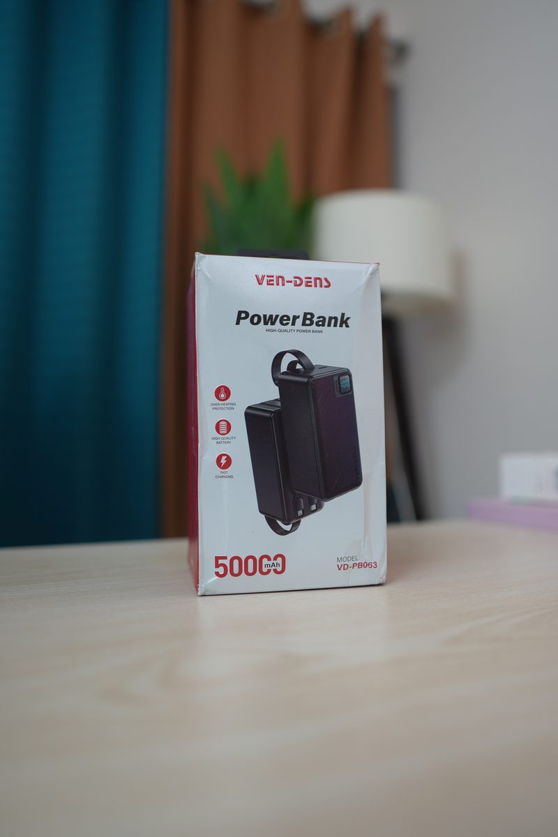 Ven-Dens 50000mAh VD-PB063 22.5W Fast Charging Power Bank