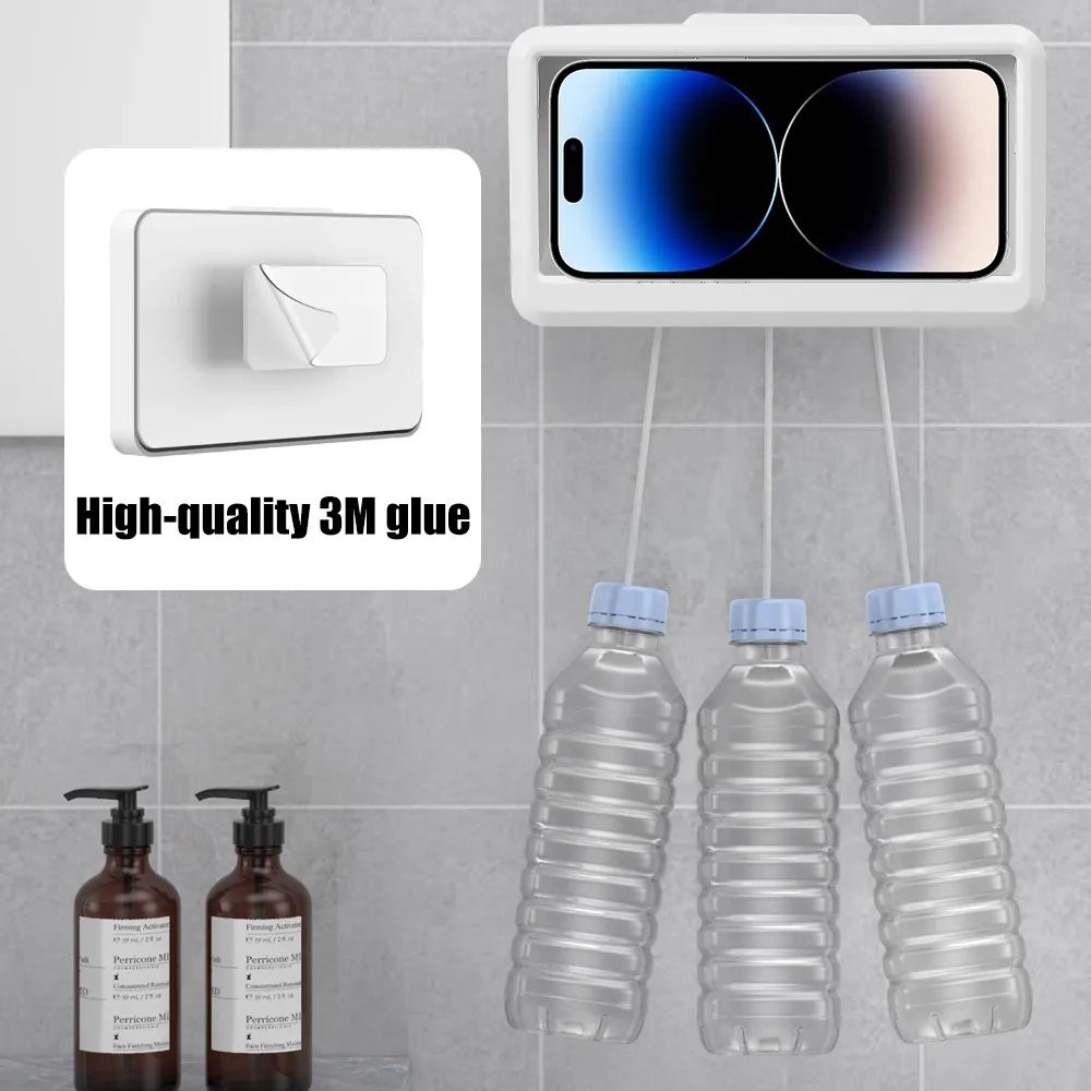 Waterproof Phone Holder Box for Bathroom & Kitchen