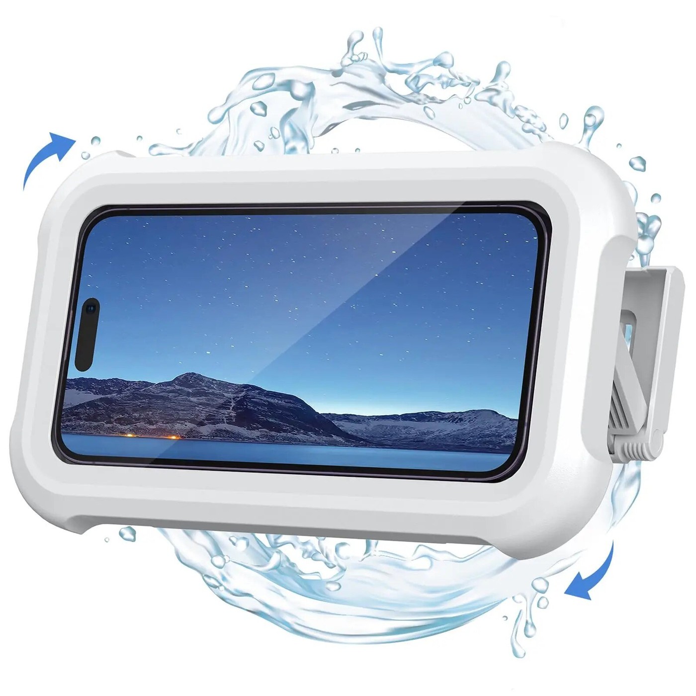 Waterproof Phone Holder Box for Bathroom & Kitchen