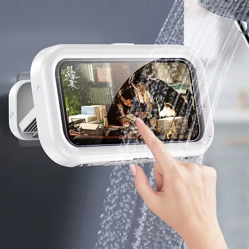 Waterproof Phone Holder Box for Bathroom & Kitchen