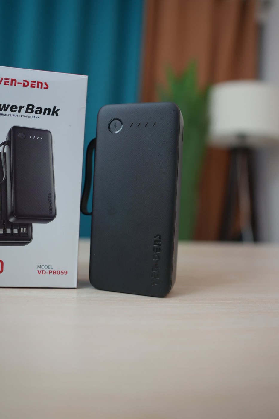 VEN-DENS Power Bank 20000mAh VD-PB059 (Built-in Cables)