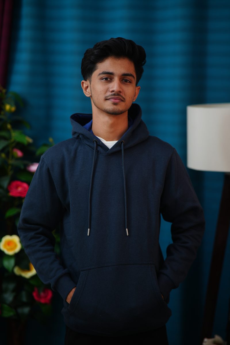 Premium Solid Color Pullover Hoodie for Men