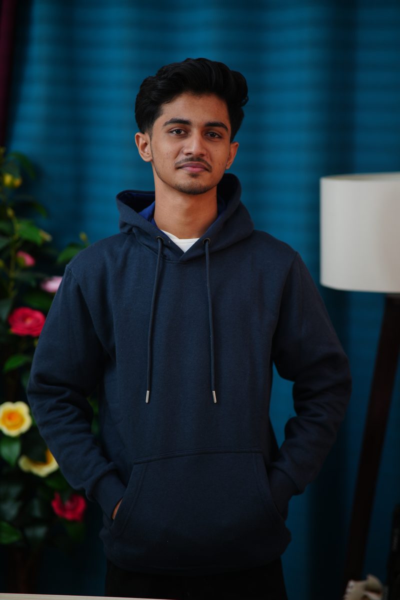 Premium Solid Color Pullover Hoodie for Men