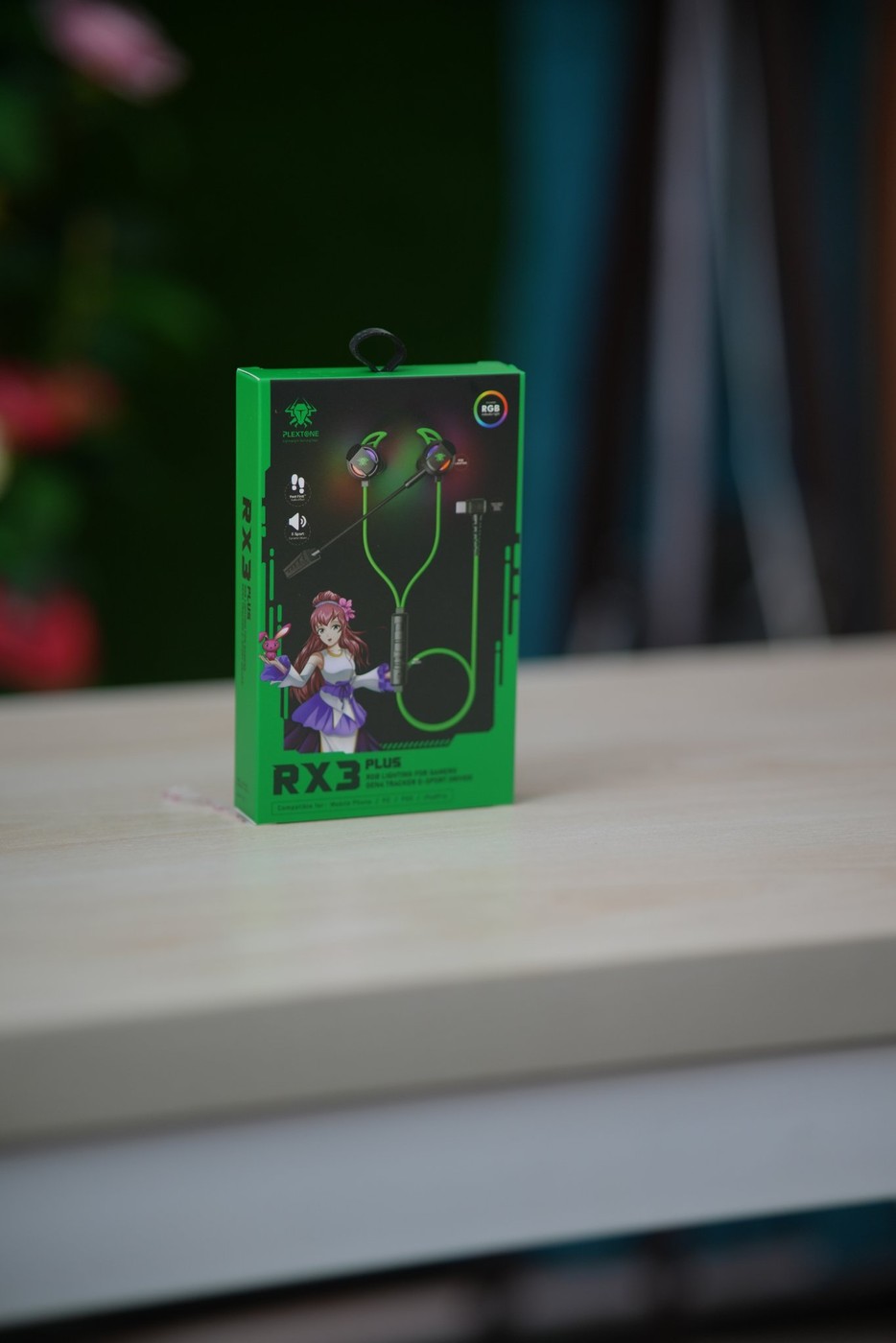 Plextone RX3 PLUS Wired Gaming Earphone (RGB, Dual Mic)