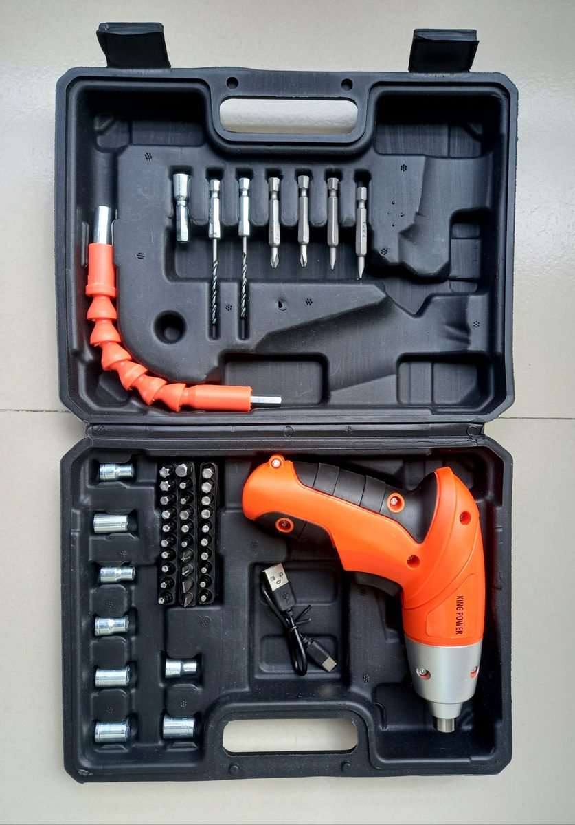 Cordless Electric Screwdriver Tool Kit