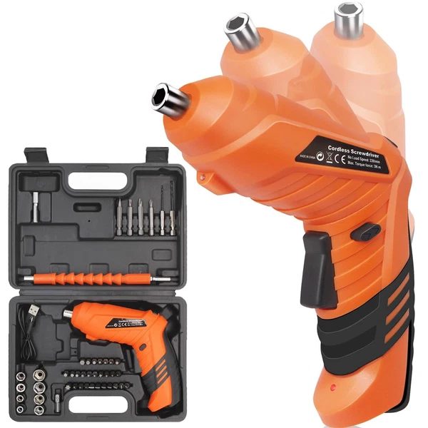 Cordless Electric Screwdriver Tool Kit