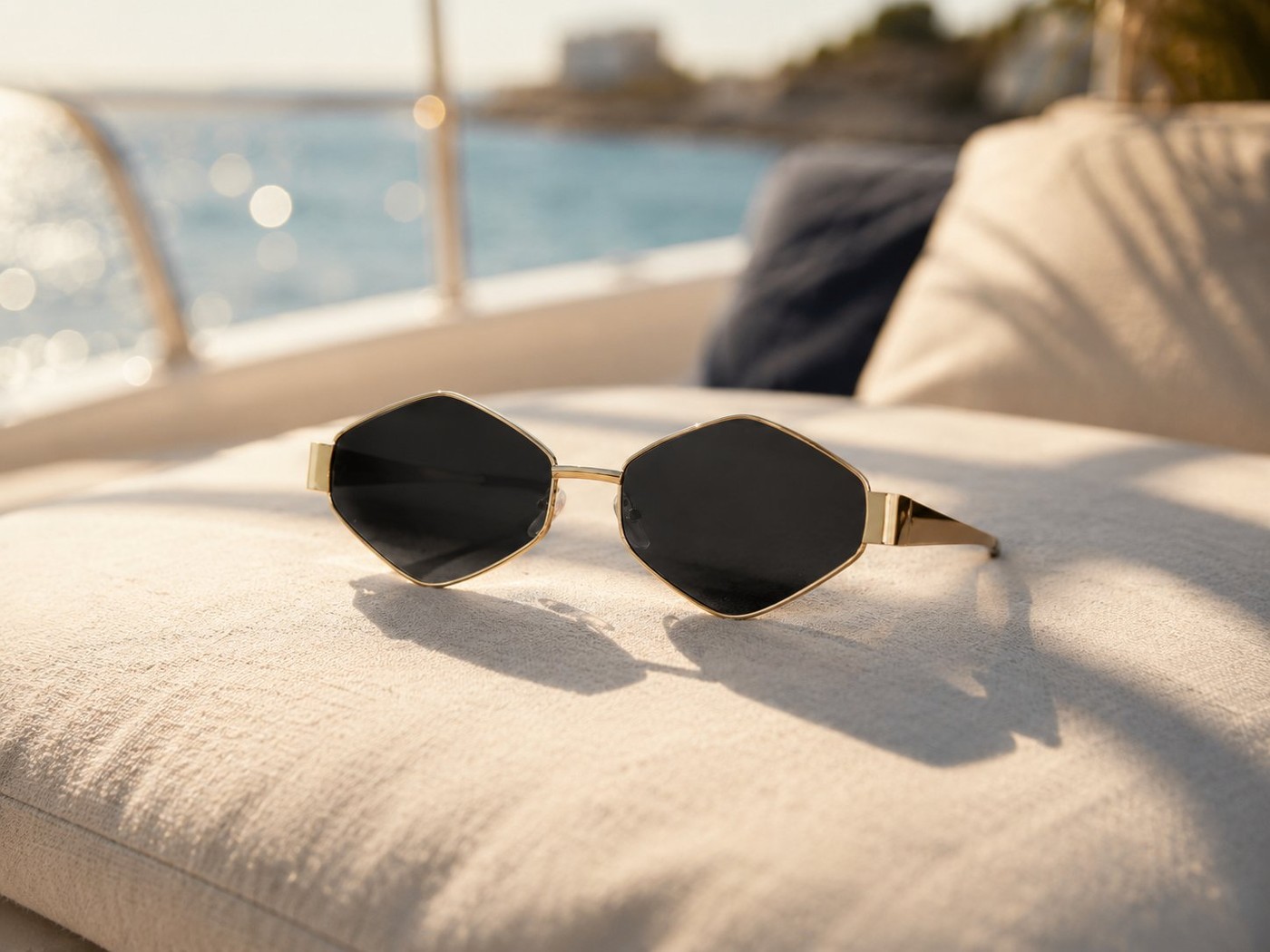 Polygonal Sunglasses for Men & Women (A827)