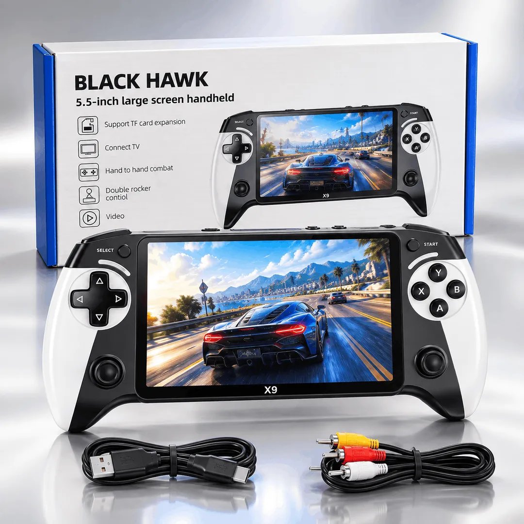 X9 Handheld Game Console Black Hawk